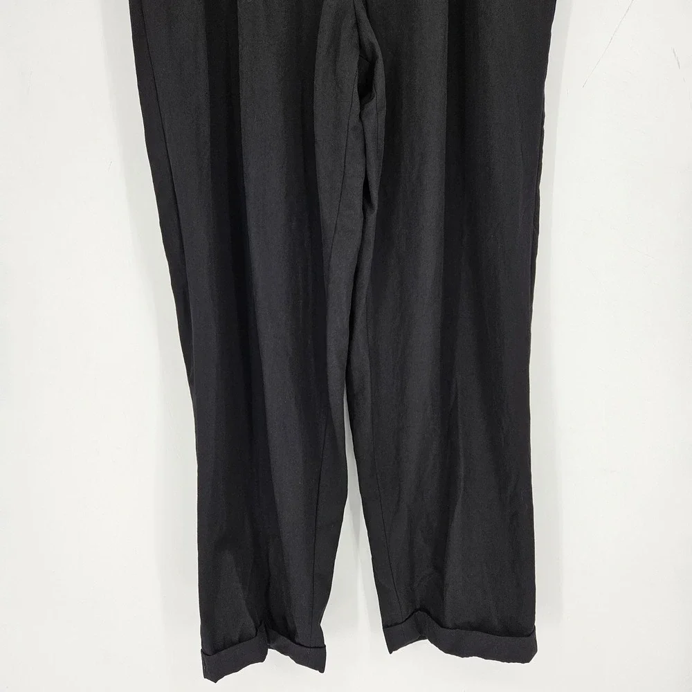 Ermenegildo Zegna Pants Mens Italy Size 56 38x29 Black Trousers Wool Blend